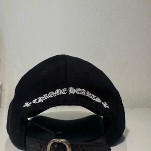 Chrome Hearts Black and White Logo Cap